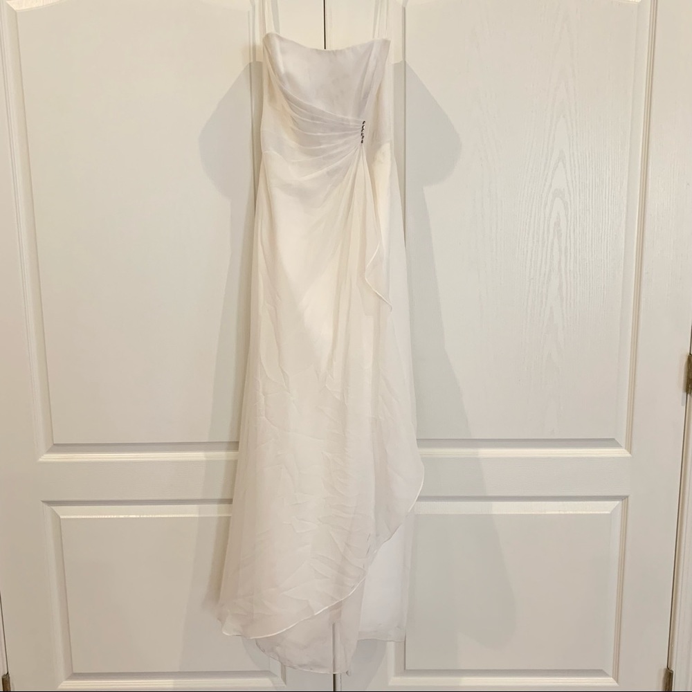 Raylia Designs Strapless Ivory Embellished Gown